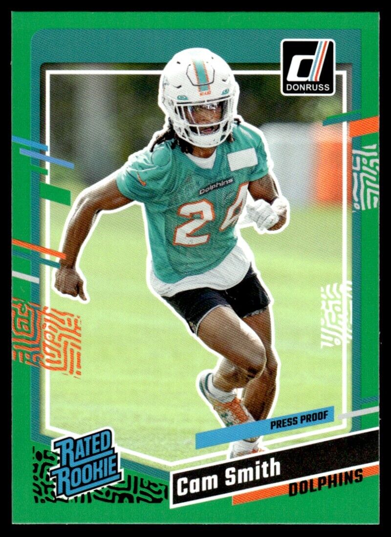 Cam Smith 2023 Donruss Rated Rookie Green Press Proof Series Mint Card #364