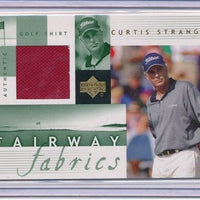 Curtis Strange 2002 Upper Deck Fairway Fabrics Mint Card #CS-FF
