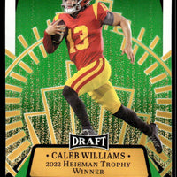 Caleb Williams 2023 Leaf Draft Award Winners Rookie Green Series Mint Card #14