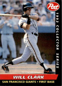Will Clark 1993 Post Cereal Series Mint Card #2