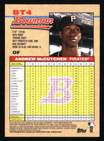 Andrew McCutchen 2010 Bowman 1992 Throwbacks Series Mint Card #BT4
