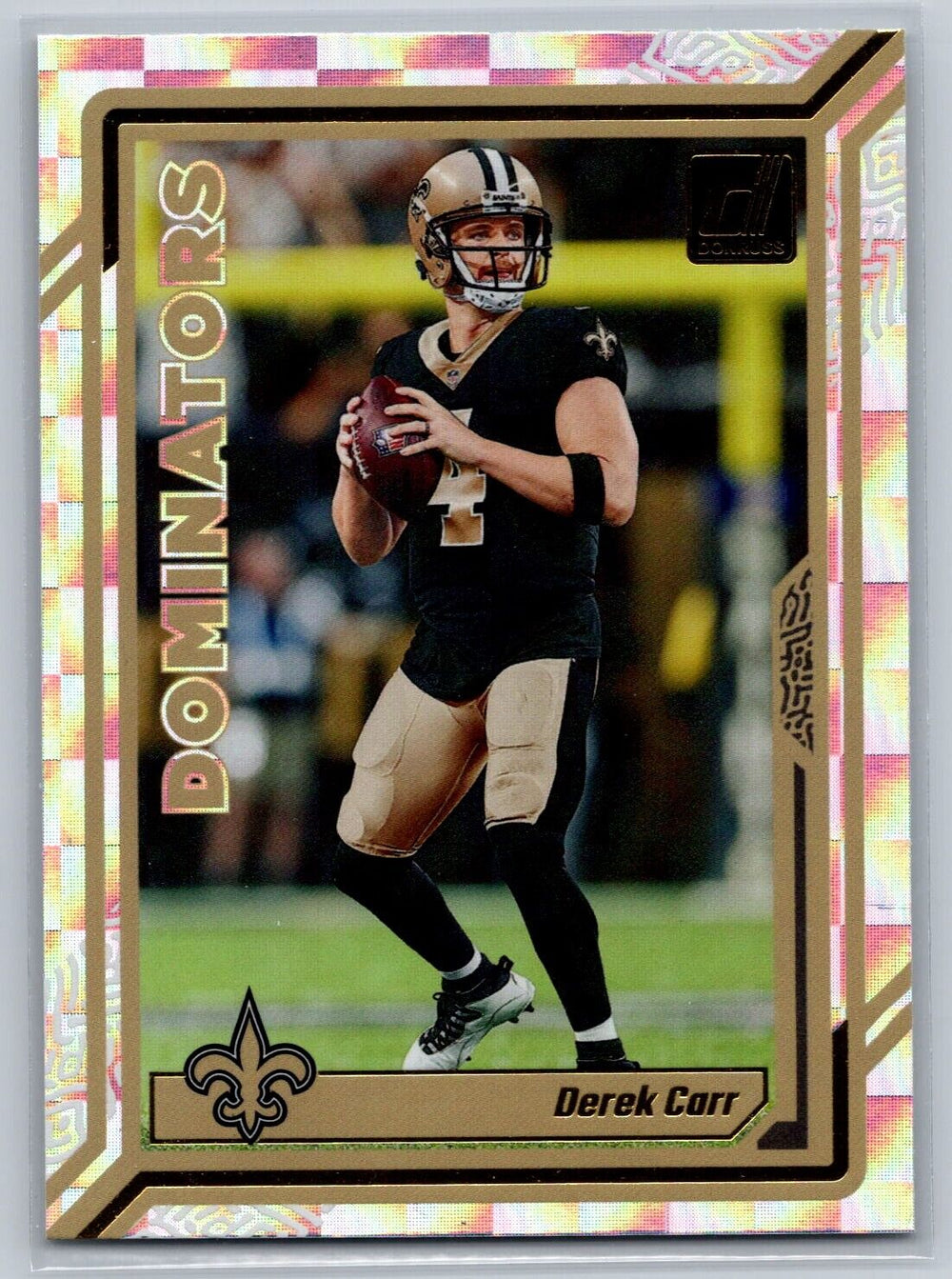 Derek Carr 2022 Donruss Dominators Series Mint Insert Card #D-32