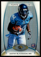 Justin Blackmon 2012 Topps Platinum Series Mint Rookie Card #140
