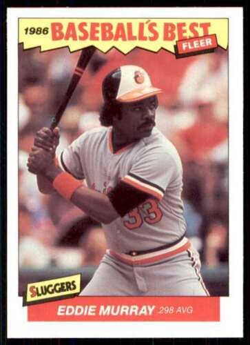 Eddie Murray 1986 Fleer Baseball's Best Series Mint Card #25