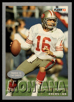 Joe Montana 1993 Fleer Series Mint Card #475
