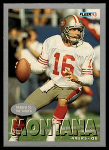 Joe Montana 1993 Fleer Series Mint Card #475