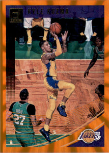 Kyle Kuzma 2018 2019 Panini Donruss Holo Orange Laser Series Mint Card #84