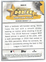 Christian Yelich 2025 Topps Stars of MLB Mint Insert Card #SMLB-24
