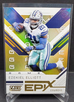 Ezekiel Elliott 2019 Score Epix Game Gold Series Mint Card #EG-9
