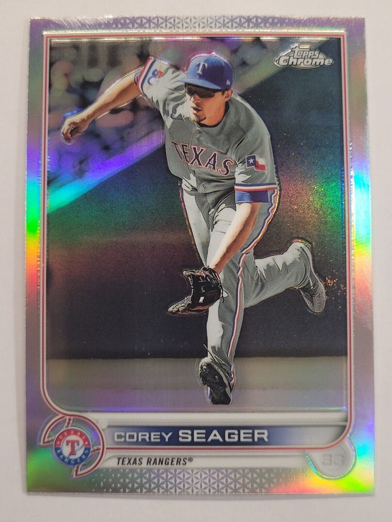 Corey Seager 2022 Topps Chrome Refractor Series Mint Card #101