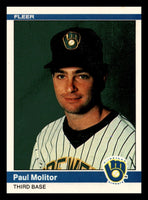 Paul Molitor 1984 Fleer Series Mint Card #207
