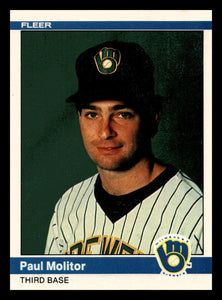 Paul Molitor 1984 Fleer Series Mint Card #207