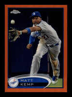 Matt Kemp 2012 Topps Chrome Orange Refractor Series Mint Card #120
