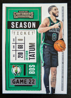 Jayson Tatum 2021 2022 Panini Contenders Season Ticket Series Mint Card #87
