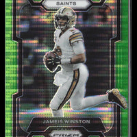 Jameis Winston 2023 Panini Prizm Neon Green Pulsar Series Mint Card #214