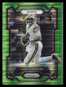 Jameis Winston 2023 Panini Prizm Neon Green Pulsar Series Mint Card #214