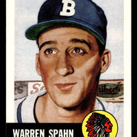 Warren Spahn 1991 Topps 1953 Archives Series Mint Card  #147