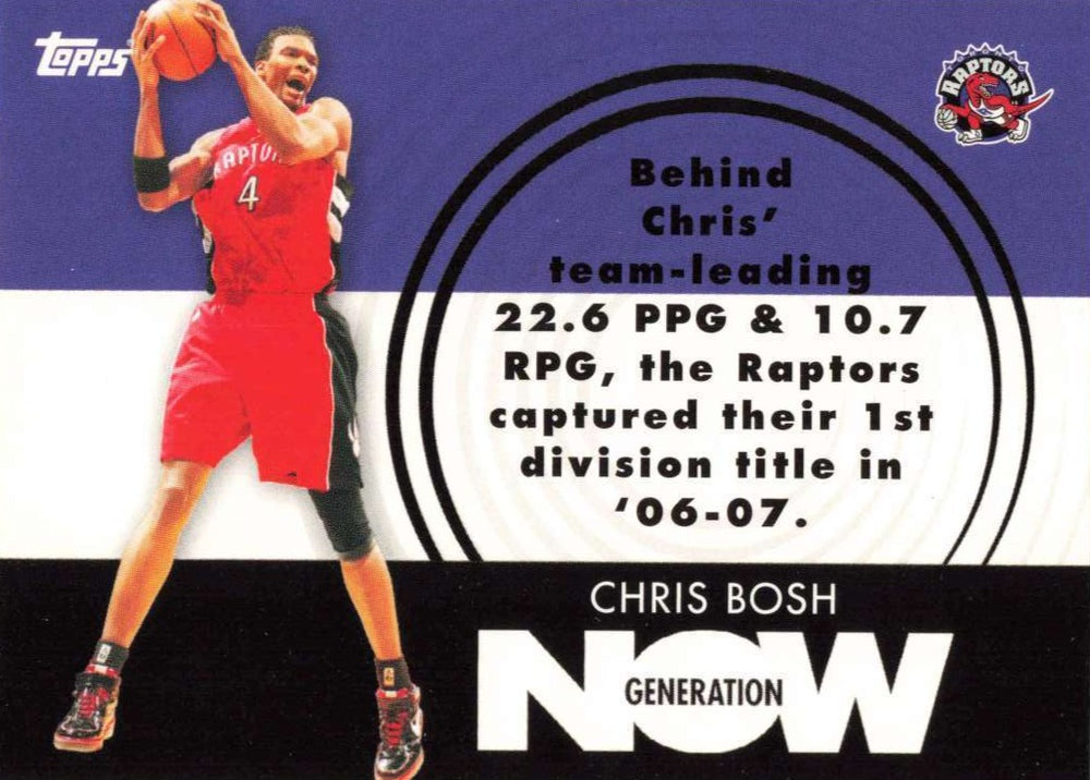 Chris Bosh 2007 2008 Topps Generation Now Series Mint Card #GN4