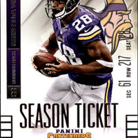 Adrian Peterson 2014 Panini Contenders Season Ticket Series Mint Card #100