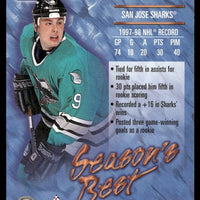 Marco Sturm 1998 1999 Topps Season's Best Performance Plus Card #SB12