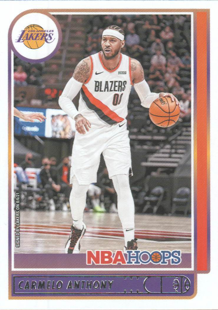 Carmelo Anthony 2021 2022 Panini Hoops Series Mint Card #101