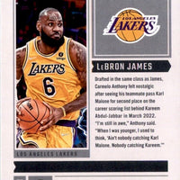 LeBron James 2021 2022 Panini Chronicles Luminance Series Mint Card #259