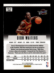 Dion Waiters 2012 2013 Panini Prizm Series Mint Rookie Card #242  First Year Of Prizm
