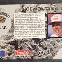 Joe Montana 1993 Action Packed All-Madden Team Series Mint Card #25