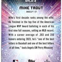 Mike Trout 2024 Topps Stars of MLB Mint Insert Card #SMLB-2