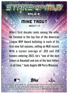 Mike Trout 2024 Topps Stars of MLB Mint Insert Card #SMLB-2