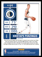 Kristaps Porzingis 2019 2020 Panini Contenders Season Ticket Series Mint Card #64
