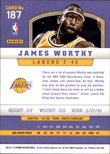 James Worthy 2012 2013 Panini Series Mint Card #187