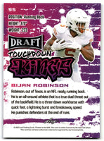 Bijan Robinson 2023 Leaf Draft Touchdown Kings Blue Series Mint Rookie Card #95
