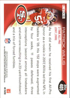 Patrick Willis 2010 Topps Series Mint Card #405
