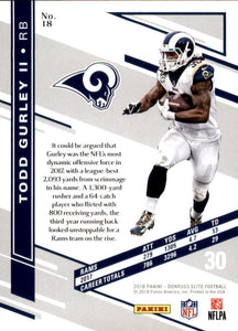 Todd Gurley II 2018 Donruss Elite Series Mint Card #18