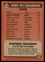 Dwight Gooden 1986 Topps Series Mint Card  #709
