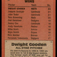 Dwight Gooden 1986 Topps Series Mint Card  #709