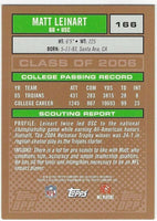 Matt Leinart 2006 Topps Draft Picks and Prospects Series Mint Card #166
