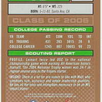 Matt Leinart 2006 Topps Draft Picks and Prospects Series Mint Card #166
