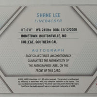 Shane Lee 2023 SAGE Autograph Silver Series Mint Rookie Card #A-SL