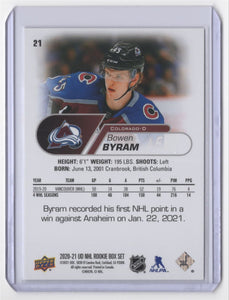 Bowen Byram 2020 2021 Upper Deck NHL Star Rookies Card #21