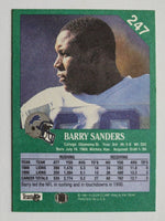 Barry Sanders 1991 Fleer Series Mint Card #247
