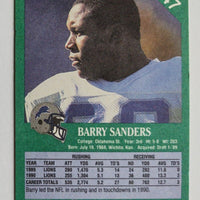 Barry Sanders 1991 Fleer Series Mint Card #247