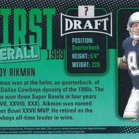 Troy Aikman 2023 Leaf Draft First Overall Blue Series Mint Card #7