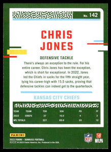 Chris Jones 2023 1st Donruss Series Mint Card #142