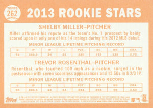 Shelby Miller and Trevor Rosenthal 2013 Topps Heritage Series Mint Rookie Card #262