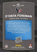 D'Onta Foreman 2017 Donruss Series Mint Rookie Card #340
