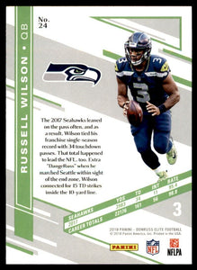 Russell Wilson 2018 Donruss Elite Series Mint Card #24