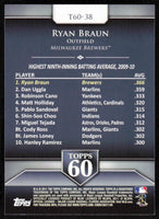 Ryan Braun 2011 Topps Topps 60 Series Mint Card #T60-38
