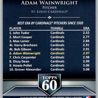 Adam Wainwright 2011 Topps Topps 60 Series Mint Card #T60-39